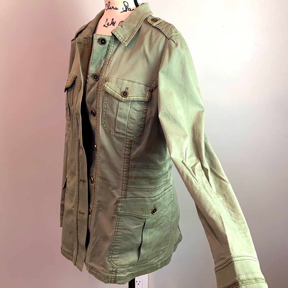 White House Black Market Military Field Jacket in Forrest NEW! - Picture 5 of 11